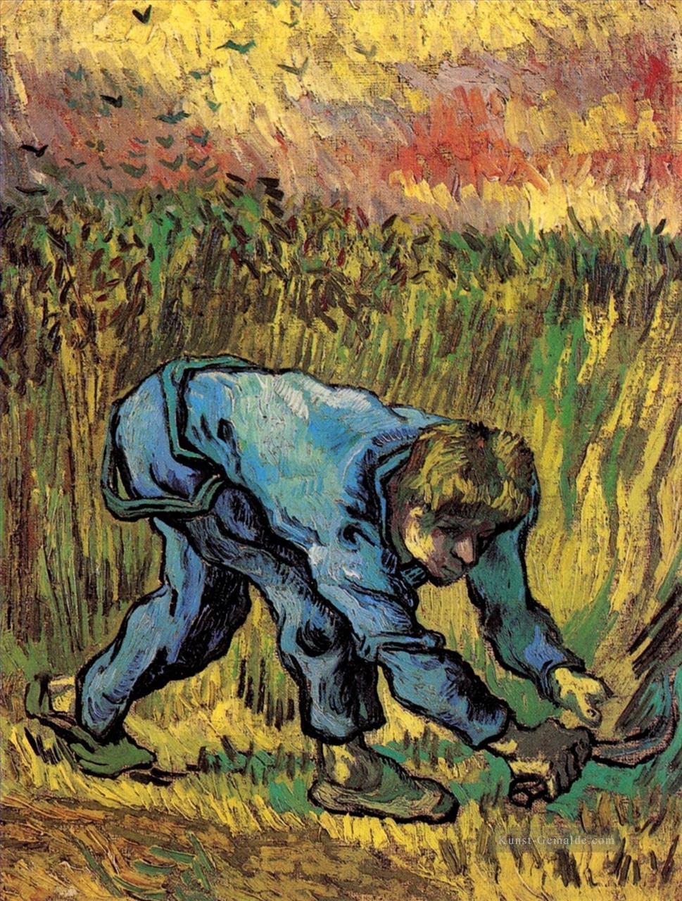 Reaper mit Sichel nach Hirse Vincent van Gogh Ölgemälde